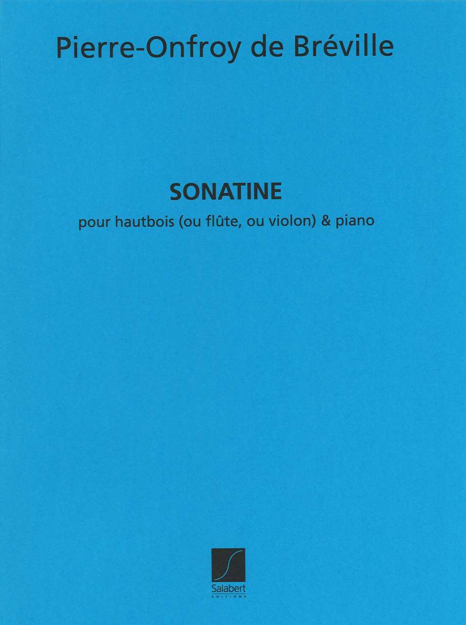 Breville, Sonatine pour hautbois & piano (Salabert)