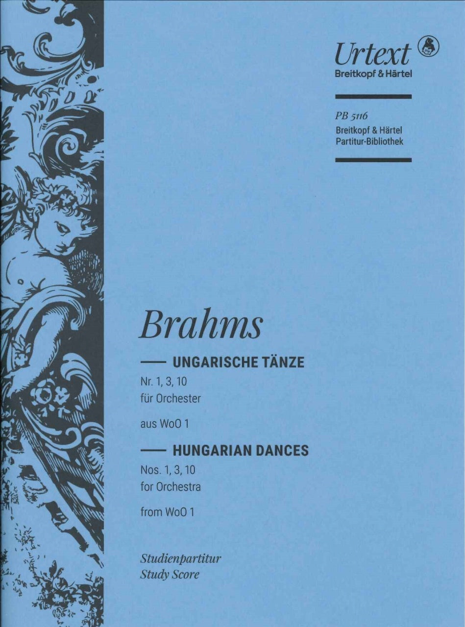 Brahms, Hungarian Dances No. 1, 3, 10 (Breitkopf)