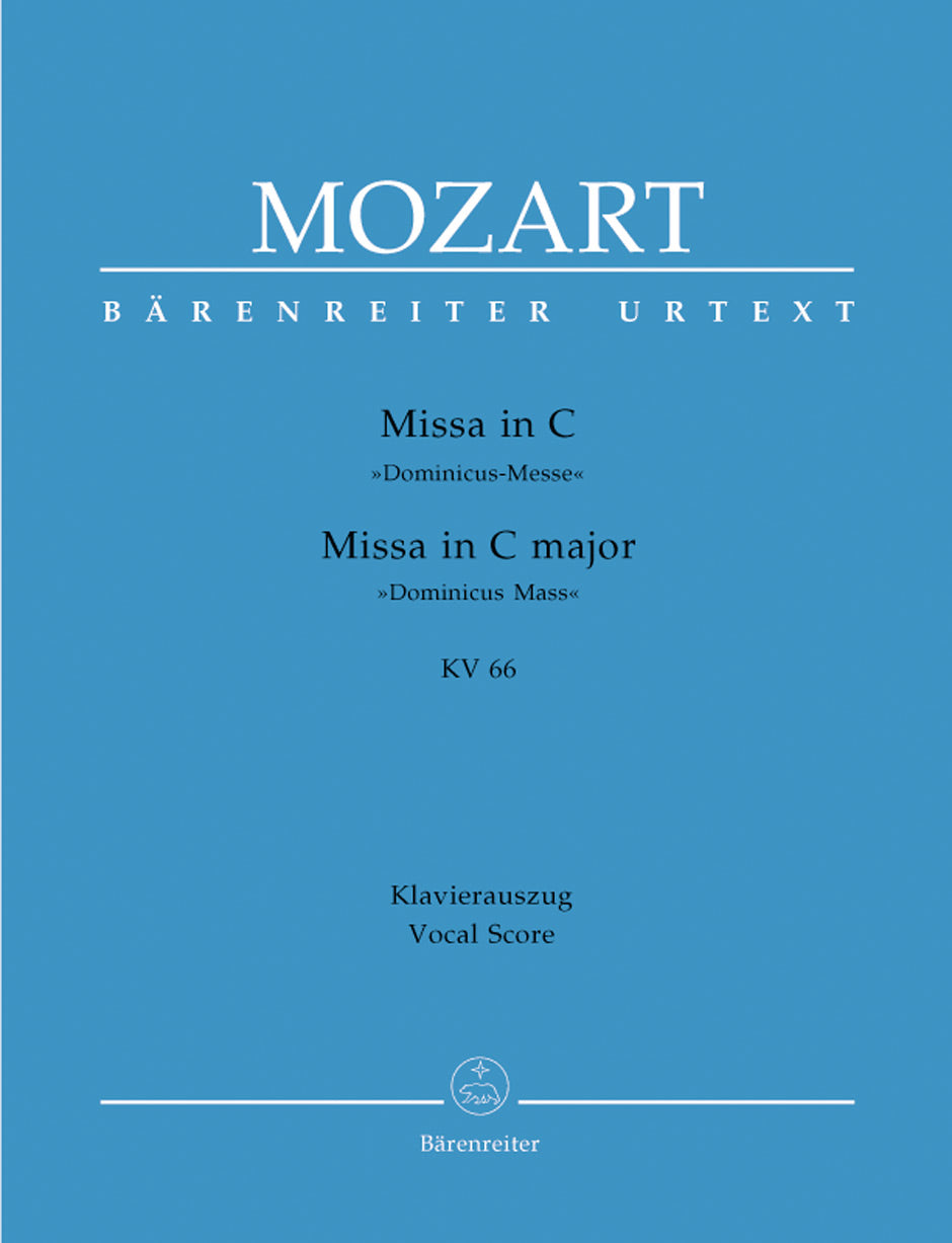 Mozart, Missa KV 66 in C 'Dominicus-' (Barenreiter)