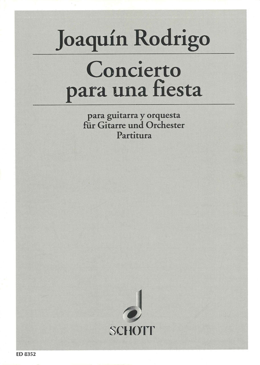 Rodrigo, Concierto para una fiesta (Schott)