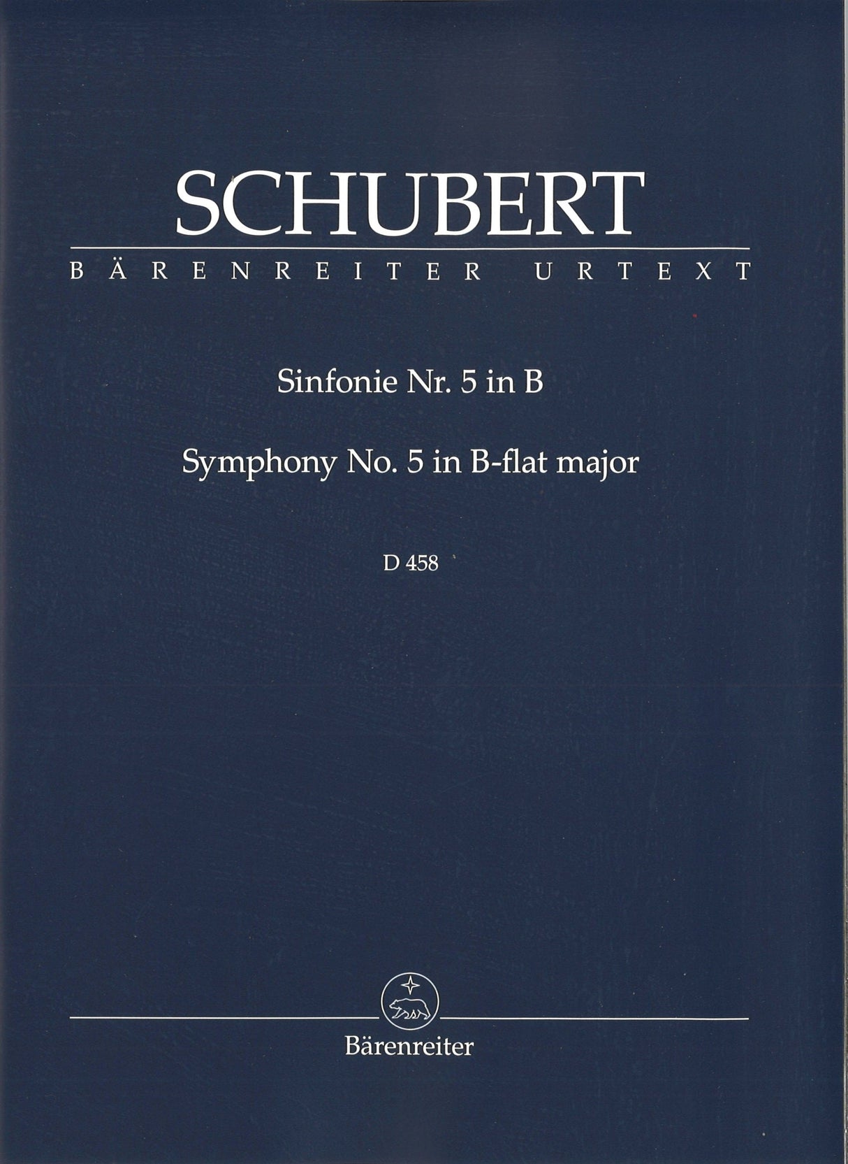 Schubert, Symphony No. 5 in Bb D 485 (Barenreiter)