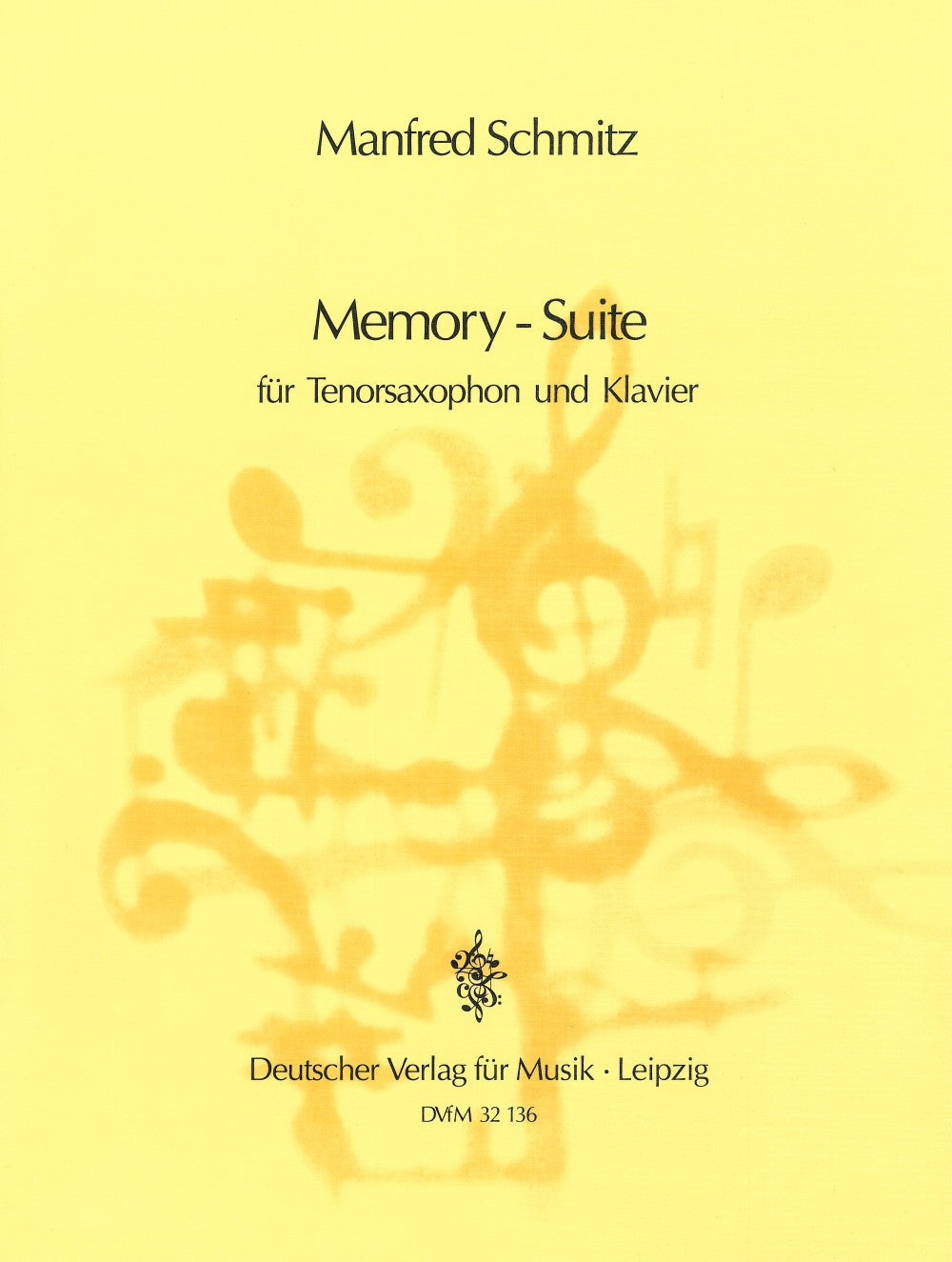 Schmitz, Memory-Suite (Tenor Sax/Pf) (Deutscher Verlag fur Musik)