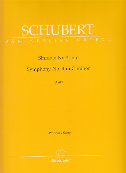 Schubert, Symphony No. 4 Full Score (Barenreiter)