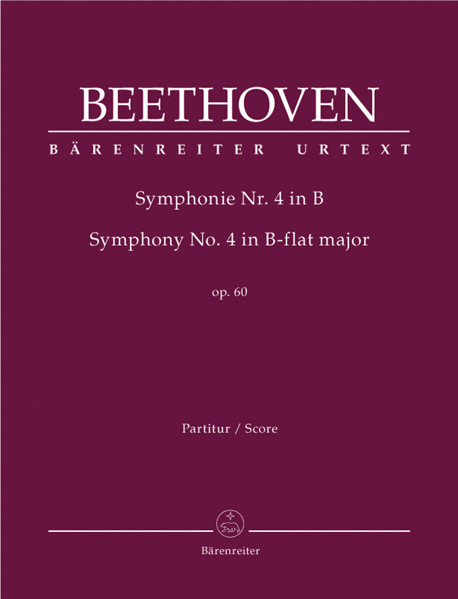 Beethoven, Symphony No. 4 Full Score (Barenreiter)
