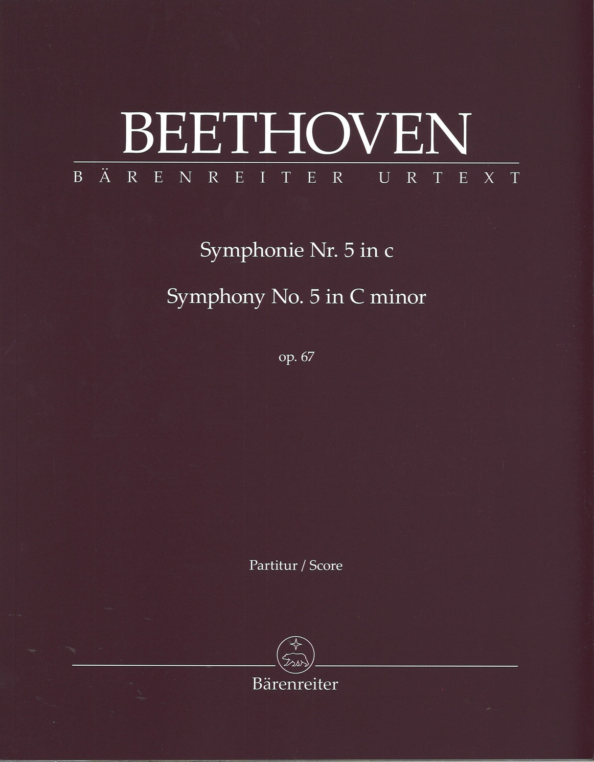 Beethoven, Symphony No. 5 Full Score (Barenreiter)