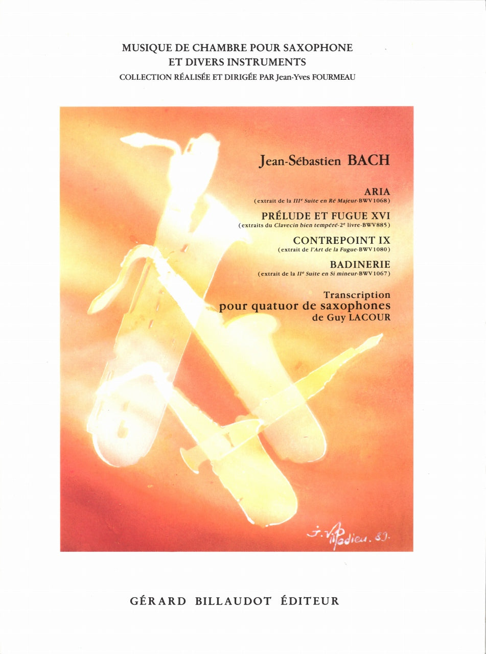 Bach, Aria, etc. (SATBr) (Lacour) (Billaudot)