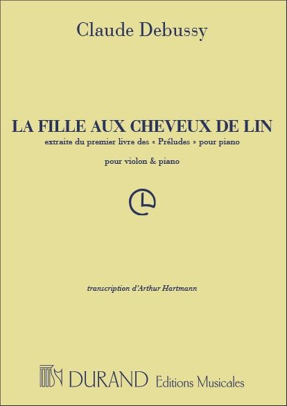 Debussy, Fille aux cheveux de lin(Hartma (Durand)