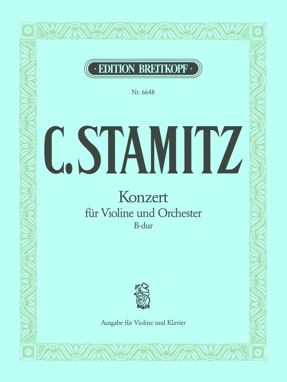 Stamitz, Concerto B-dur (Vn/Pf) (Breitkopf)