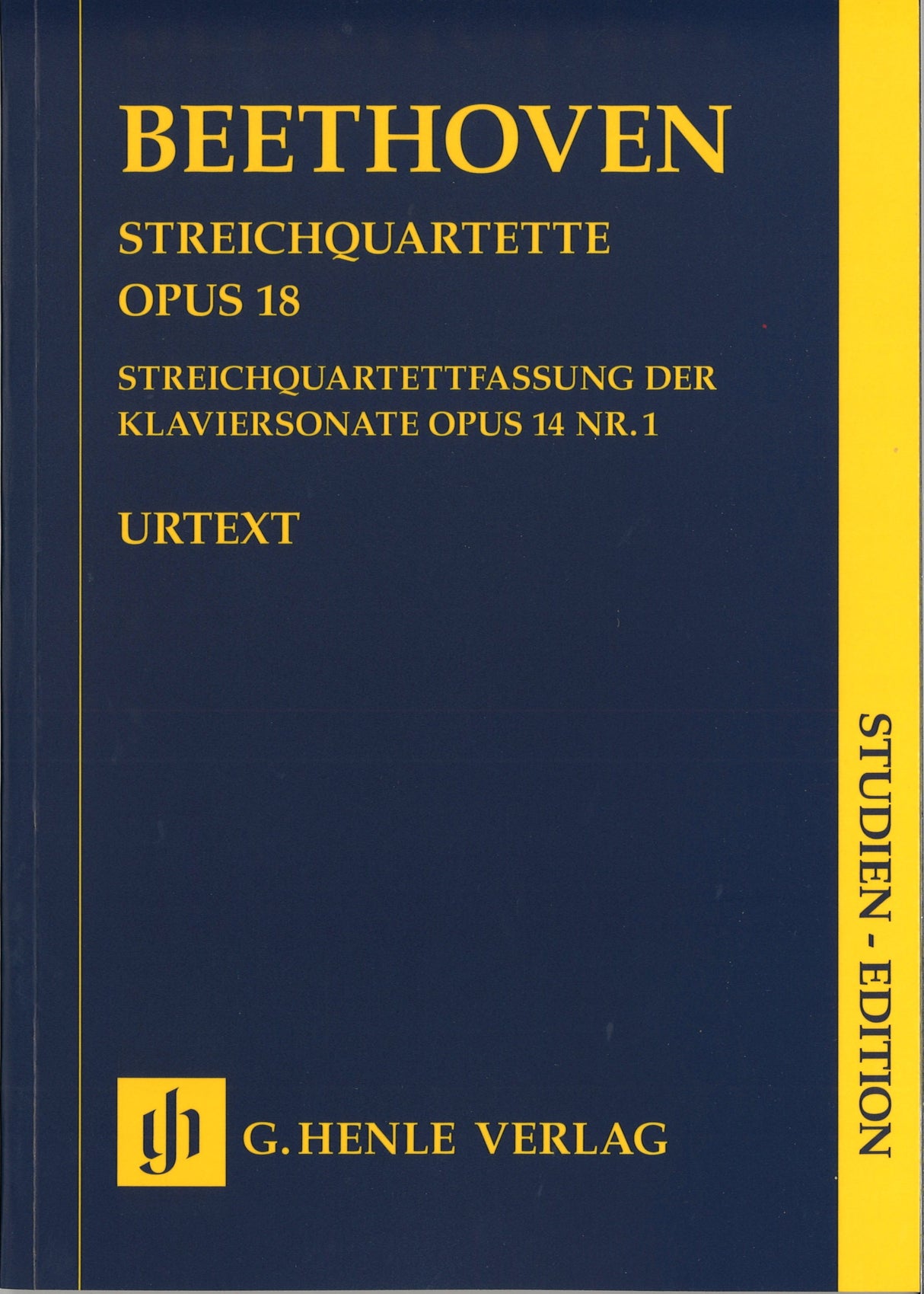 Beethoven, String Quartets op. 18, 14/1 (Henle)