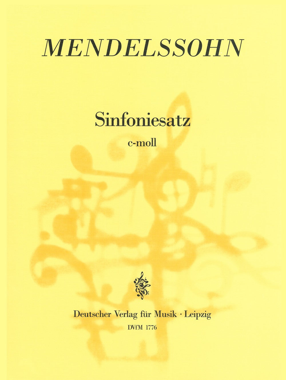 Mendelssohn, Sinfoniesatz (Full Score) (Deutscher Verlag fur Musik)