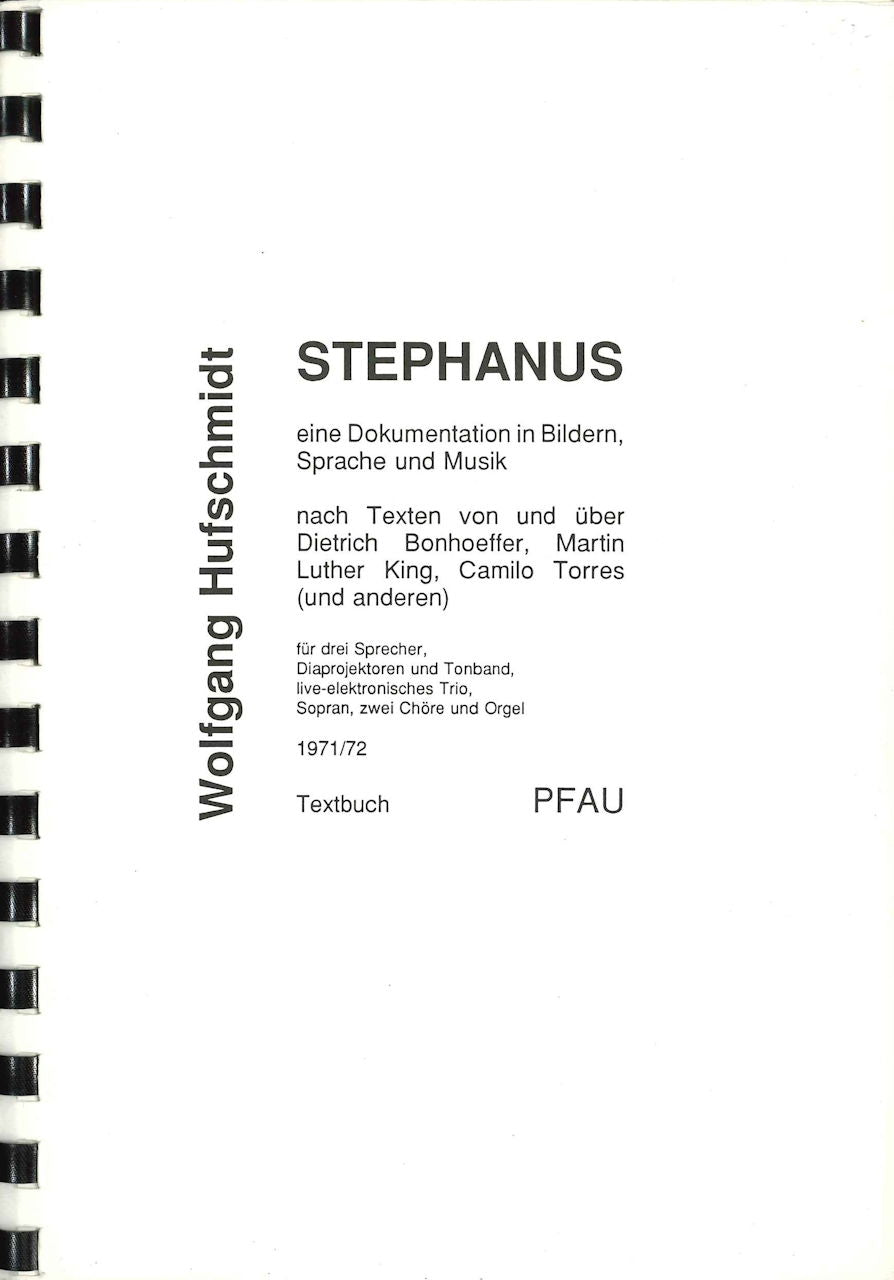 Hufschmidt, Stephanus: Dokumentation (Pfau)
