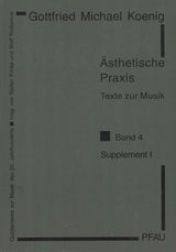 Koenig, Asthetische Praxis 4: Supp.1 (Pfau)