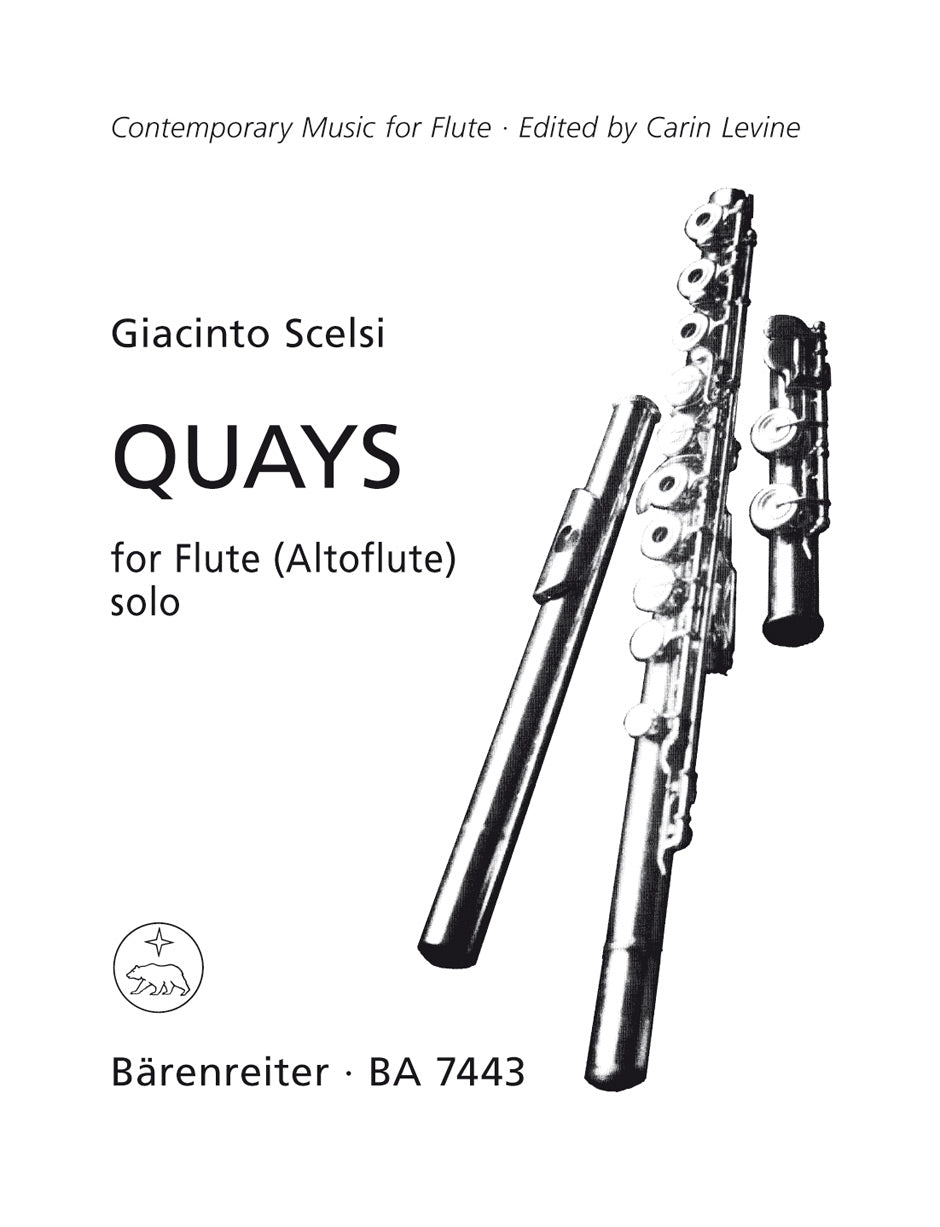 Scelsi, Quay for Flute(Alto Fl) solo (Barenreiter)