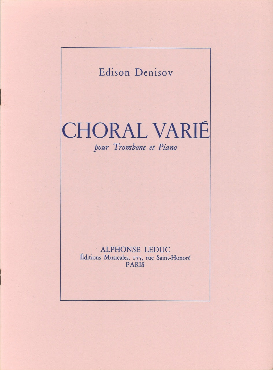 Denisov, Choral varie (Leduc)