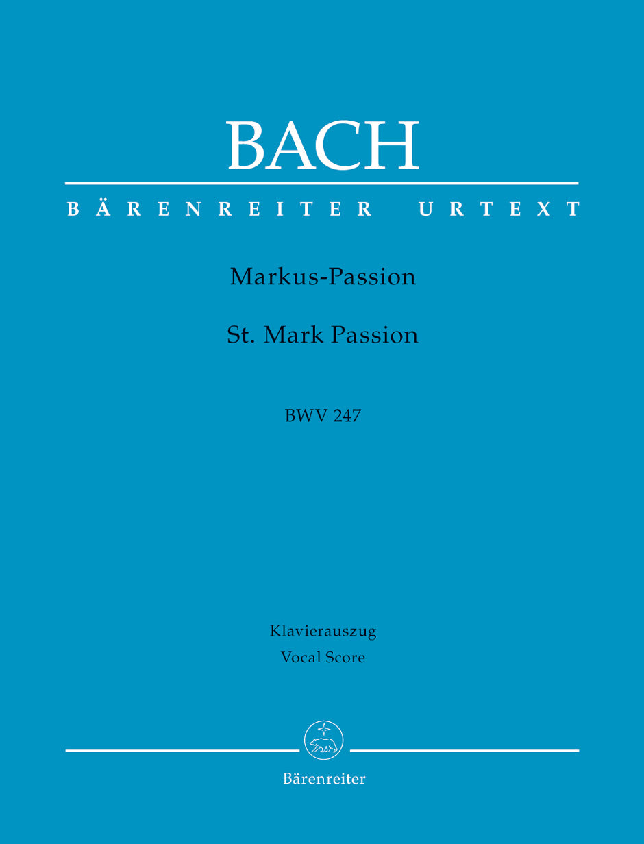 Bach, Markus-Passion BWV 247 (Barenreiter)