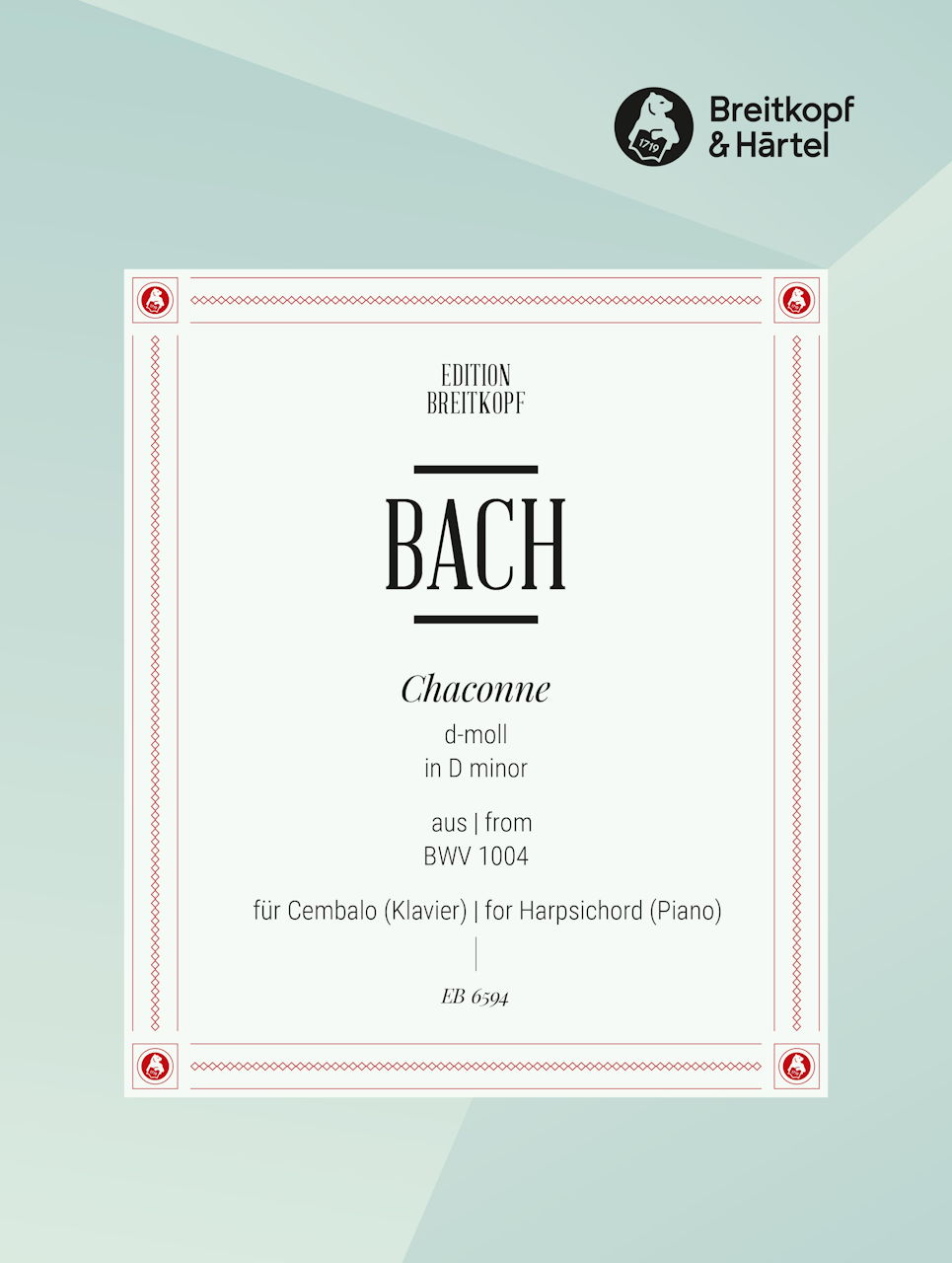 Bach, Chaconne BWV 1004 (Pillney) (Breitkopf)