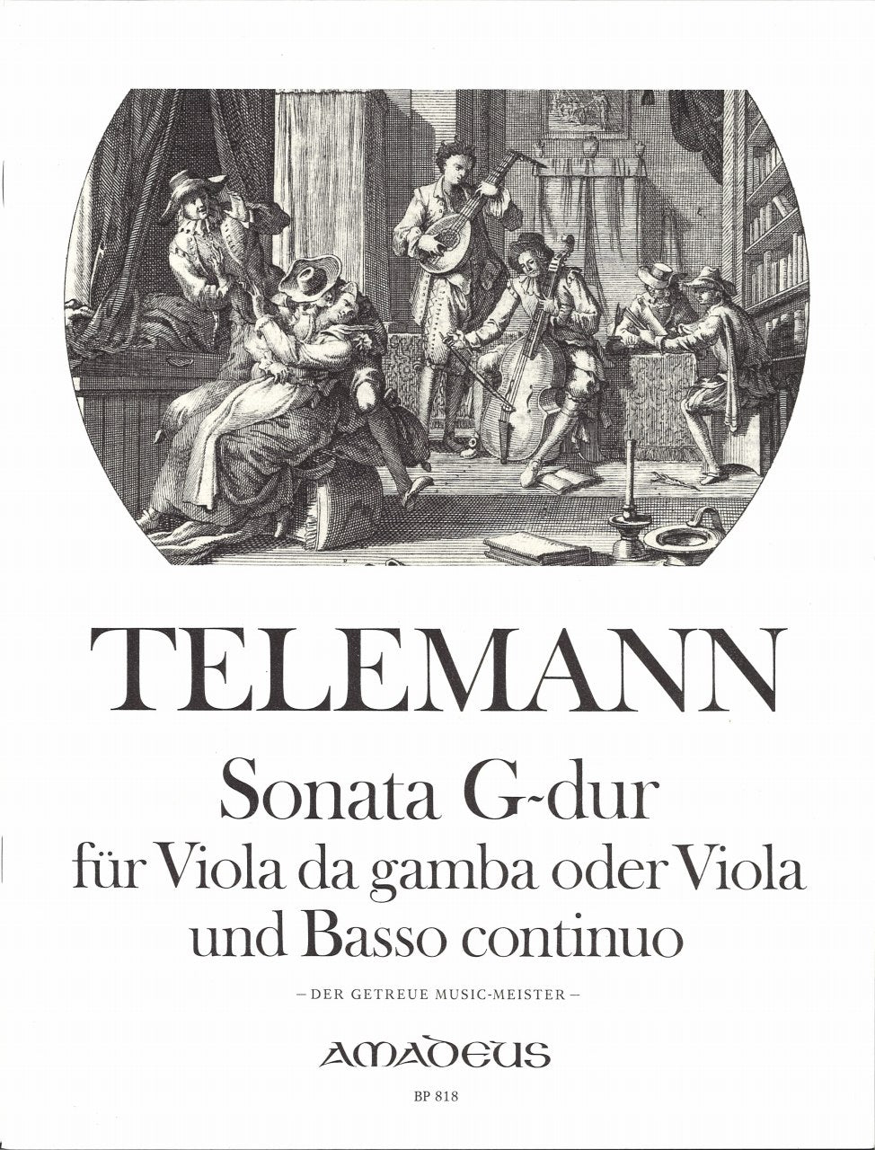 Telemann, Sonate G-dur (Vdgb or Va/Bc) (Amadeus Verlag)