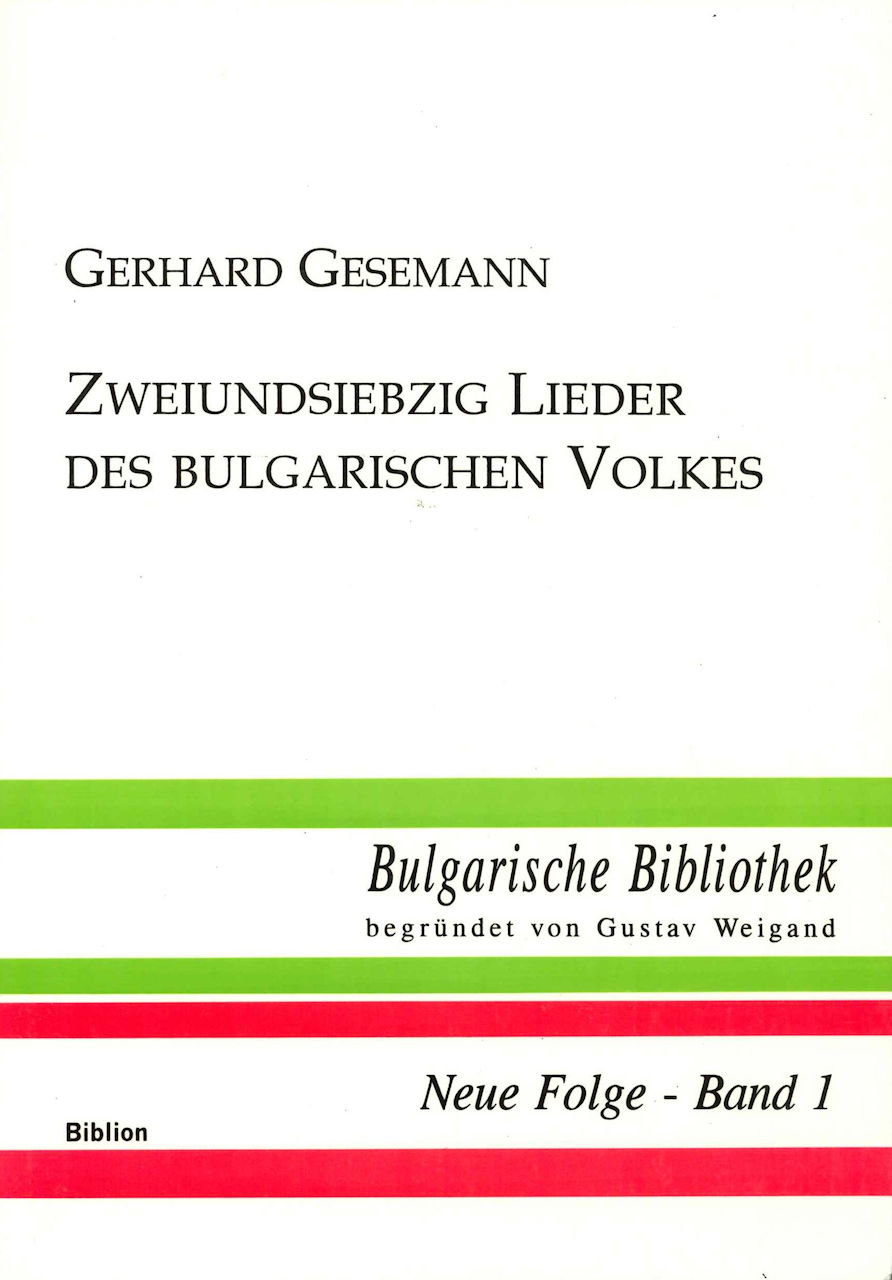 72 Lieder des Bulgarischen Volks (Biblion)