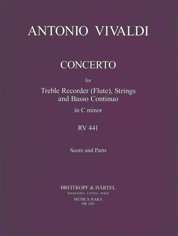 Vivaldi, Concerto in c, RV 441 (Musica Rara)