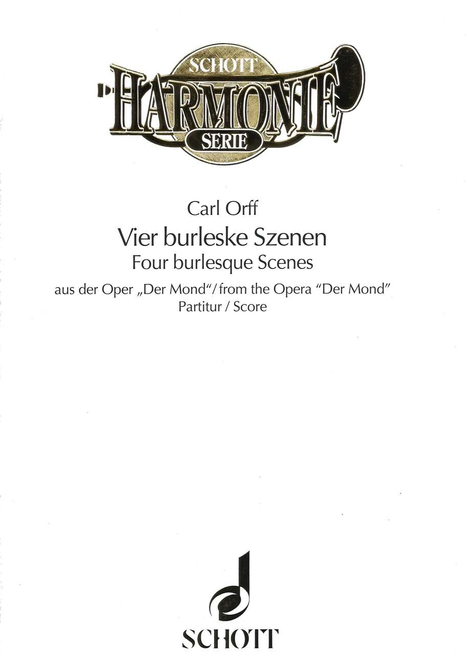 Orff, 4 Burleske Szenen (Partitur) (Schott)