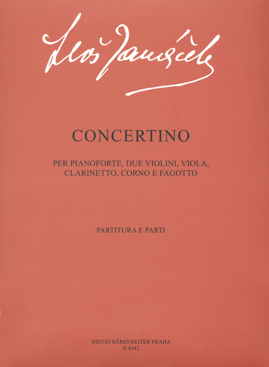 Janacek, Concertino (Pf,Cl,Bn,Hn,2Vn,Va) (Supraphon)