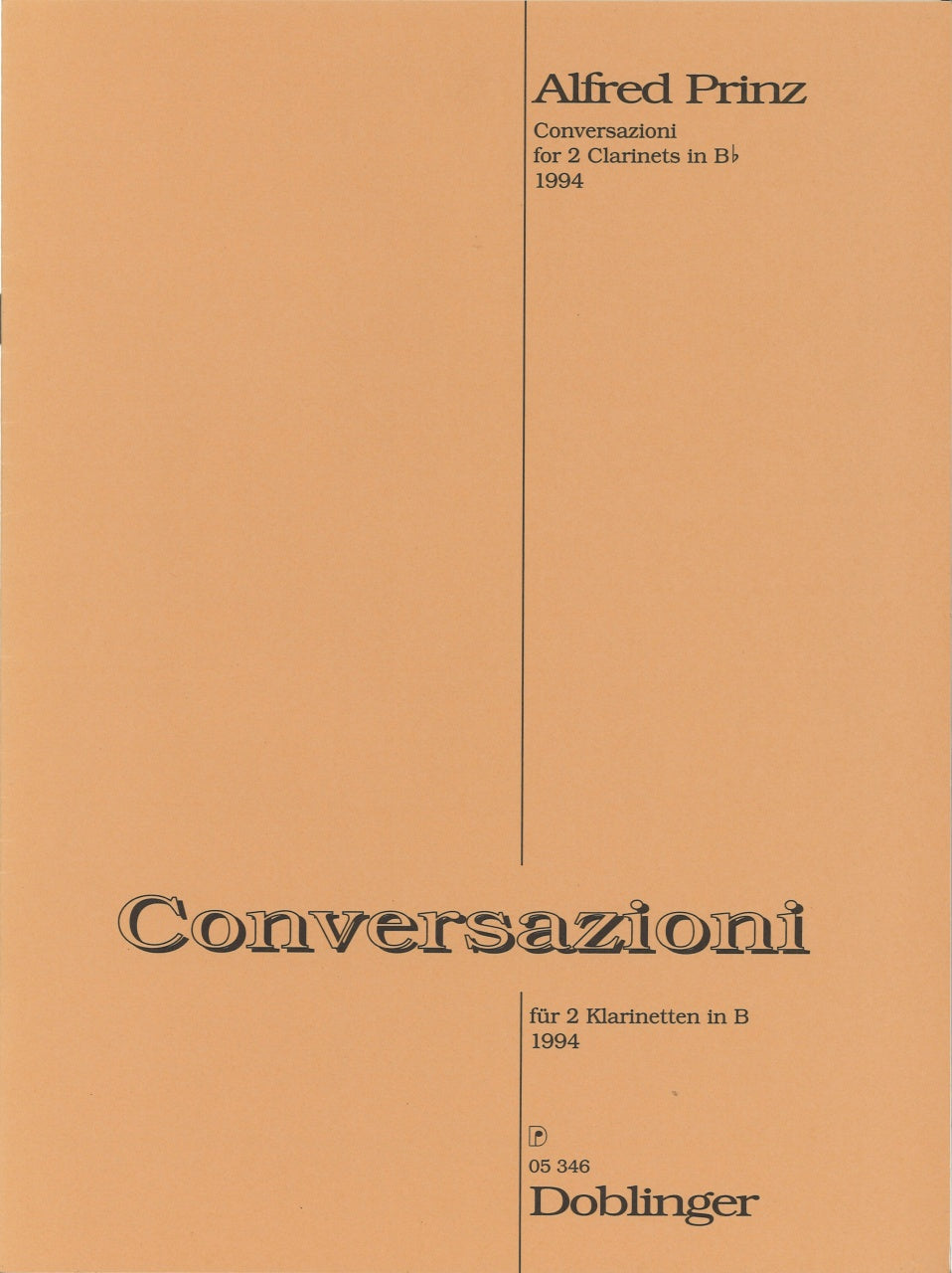 Prinz, Conversazioni (2Bb Cl) (Doblinger)