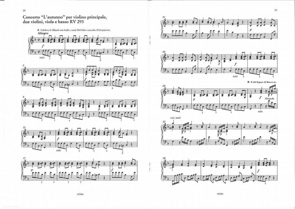 Vivaldi, Le Quattro Stagioni op. 8/1-4 (Ricordi)