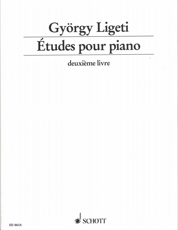 Ligeti, Etudes 2e livre (Schott)