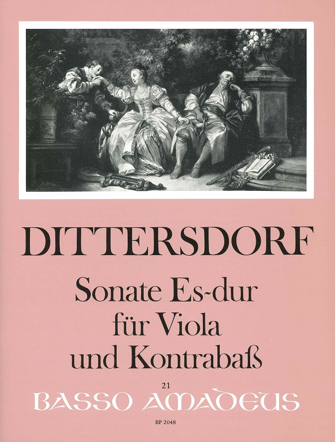 Dittersdorf, Sonate in Es (Va,CB) (Amadeus Verlag)