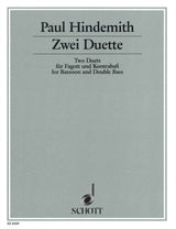 Hindemith, 2 Duette (ca. 1927) (Bn,CB) (Schott)