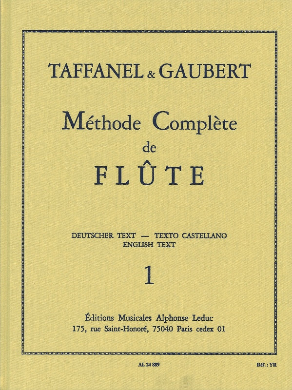 Taffanel/Gaubert, Methode complete 1 (Leduc)