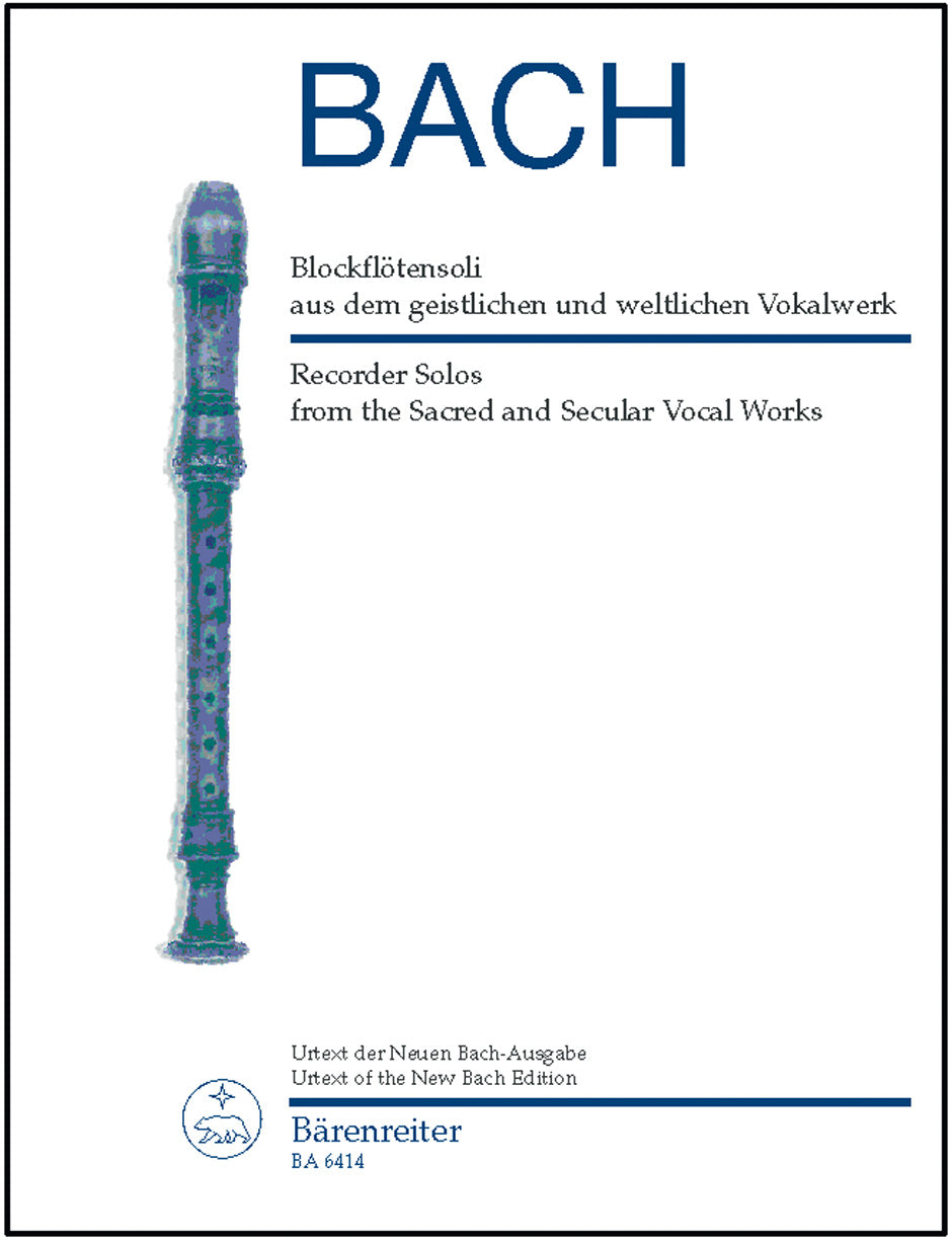 Bach, Blockflotensoli (Barenreiter)