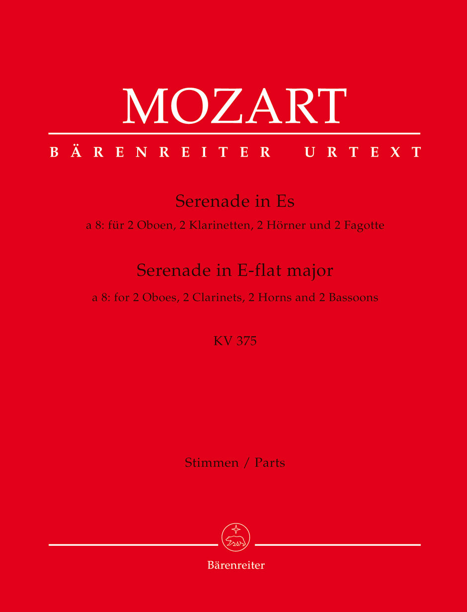 Mozart, Serenade KV 375 in Eb (Octet) (Barenreiter)