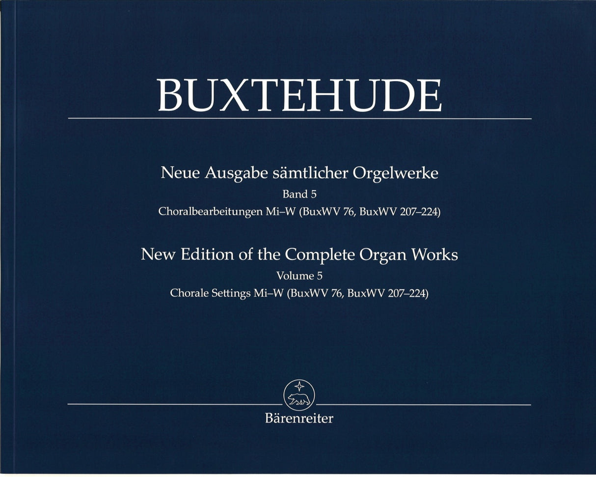 Buxtehude, Samtlicher Orgelwerke 5 (Barenreiter)