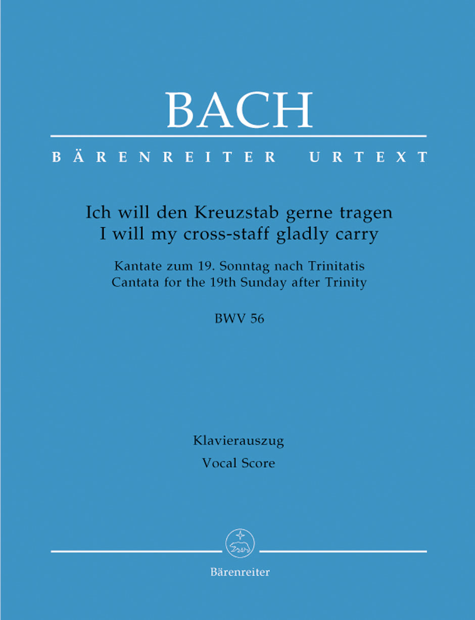 Bach, Kantate Nr. 56 (Vocal Score) (Barenreiter)