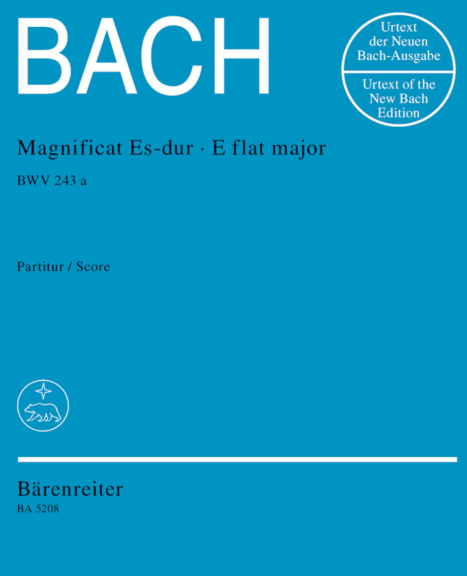 Bach, Magnificat BWV 243a in Eb (Score) (Barenreiter)