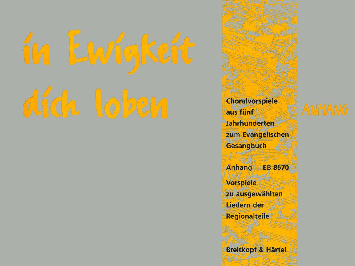 In Ewigkeit dich loben, Anhang (Breitkopf)