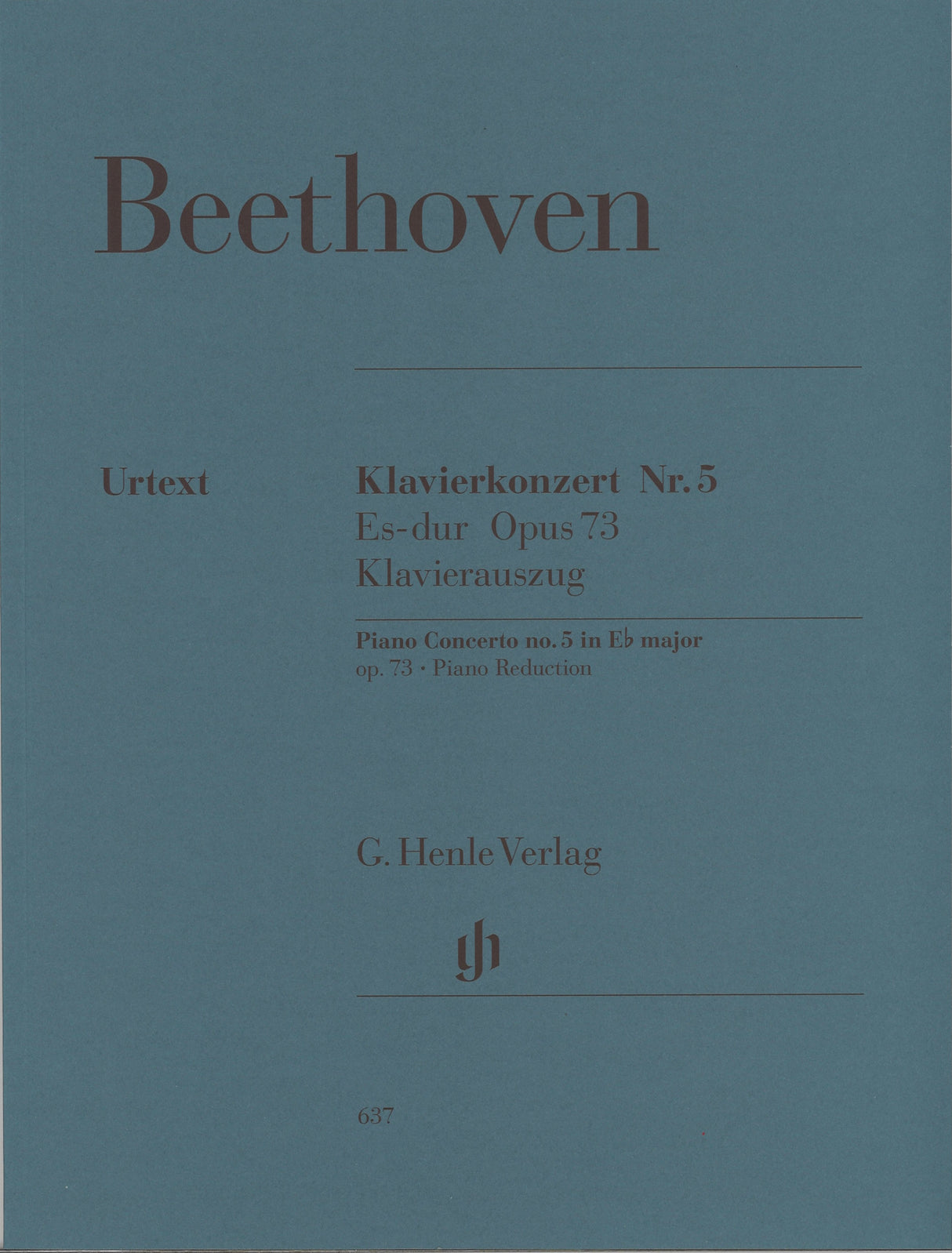 Beethoven, Concerto No. 5 in Eb op. 73 (Henle)