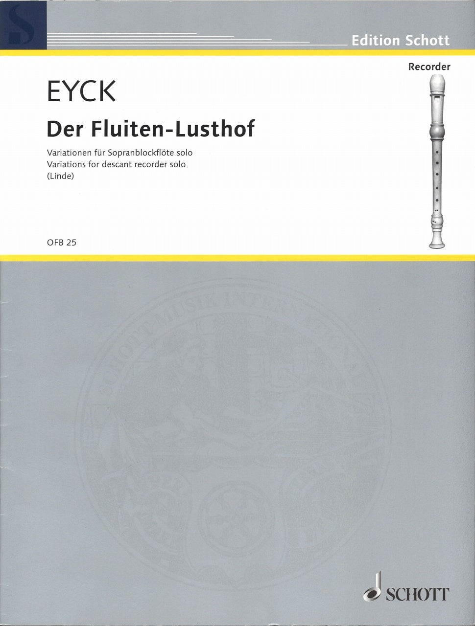 Eyck, Fluyten-Lusthof (SRec Solo) (Schott)
