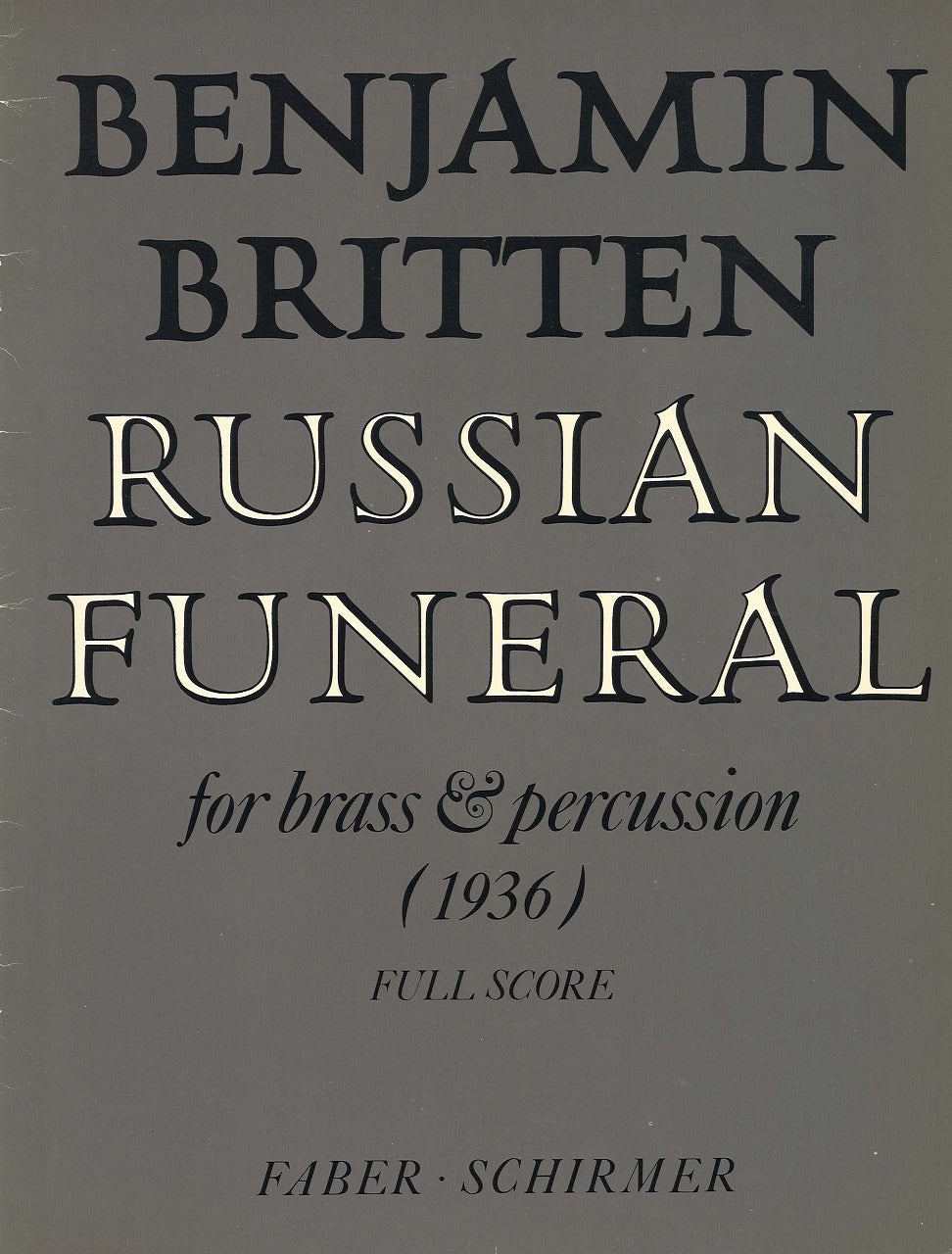 Britten, Russian Funeral (Score) (Faber Music)