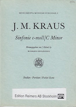 Kraus, Symphony in c minor, VB 142 (Reimers)