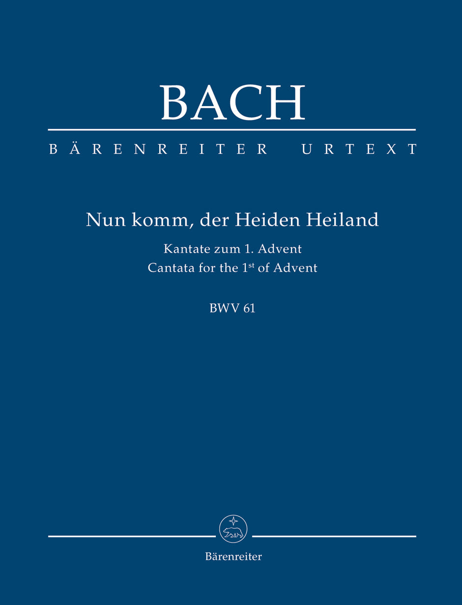 Bach, Cantata No. 61 (Barenreiter)