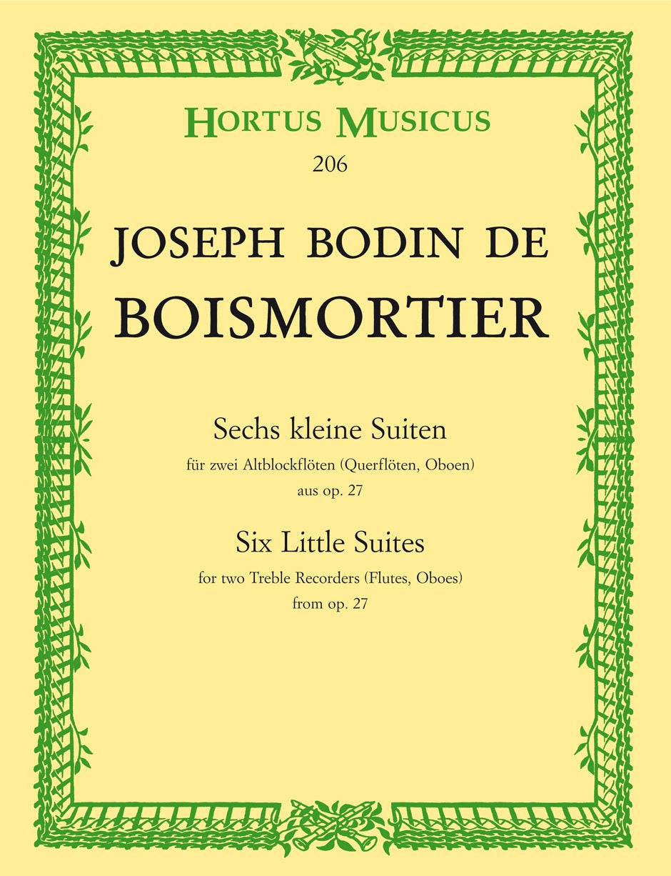 Boismortier, 6 kleine Suiten op.27 (AA) (Barenreiter)