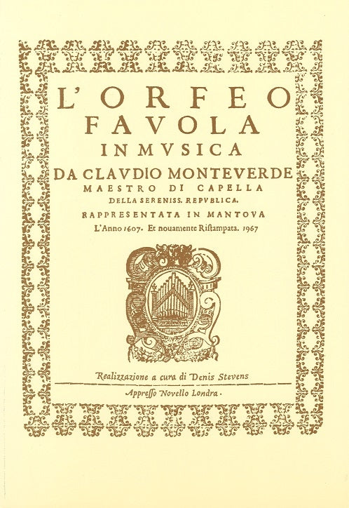 Monteverdi, Orfeo (Novello)