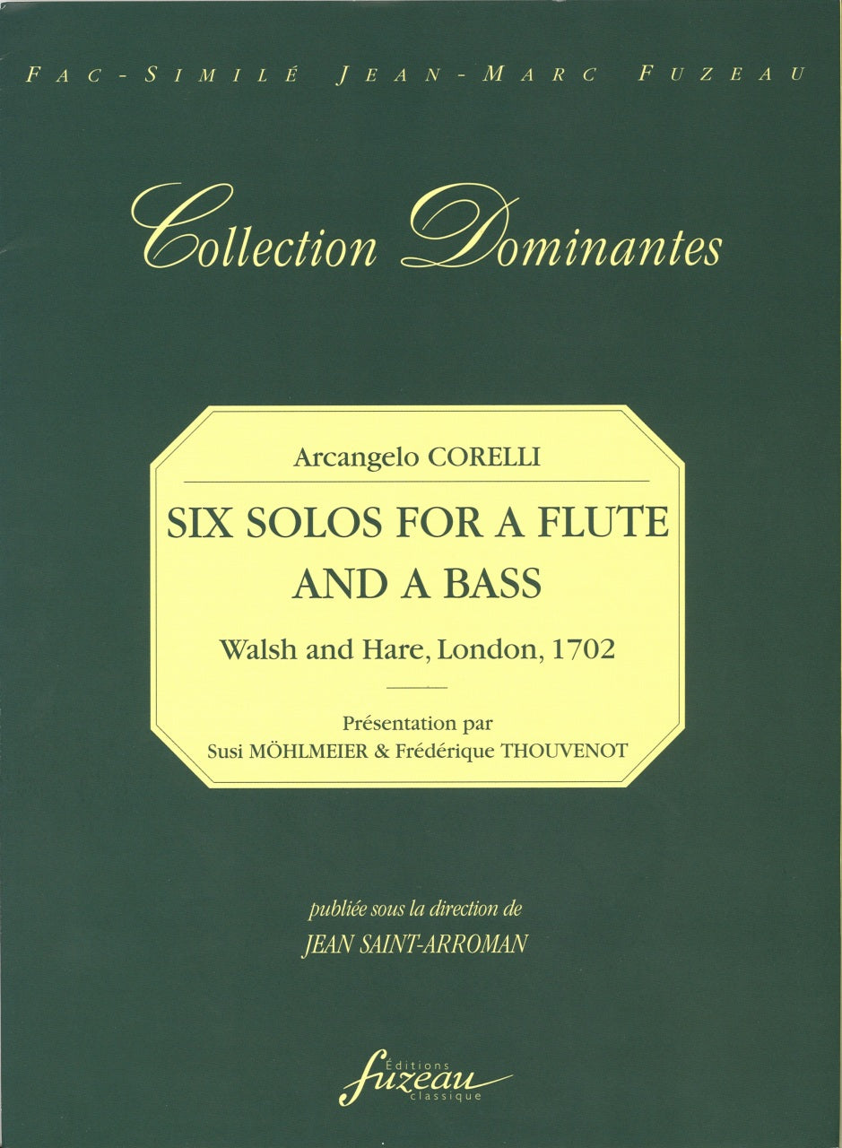 Corelli, 6 Solos for a Flute and a Bass (Fuzeau)