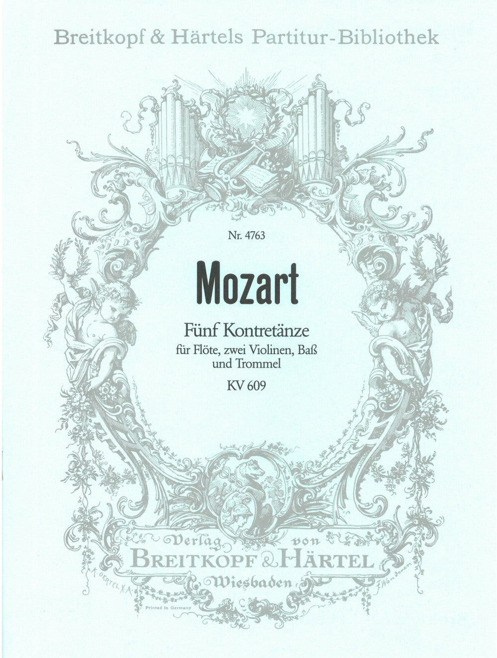 Mozart, 5 Kontretanze KV 609 (Breitkopf)