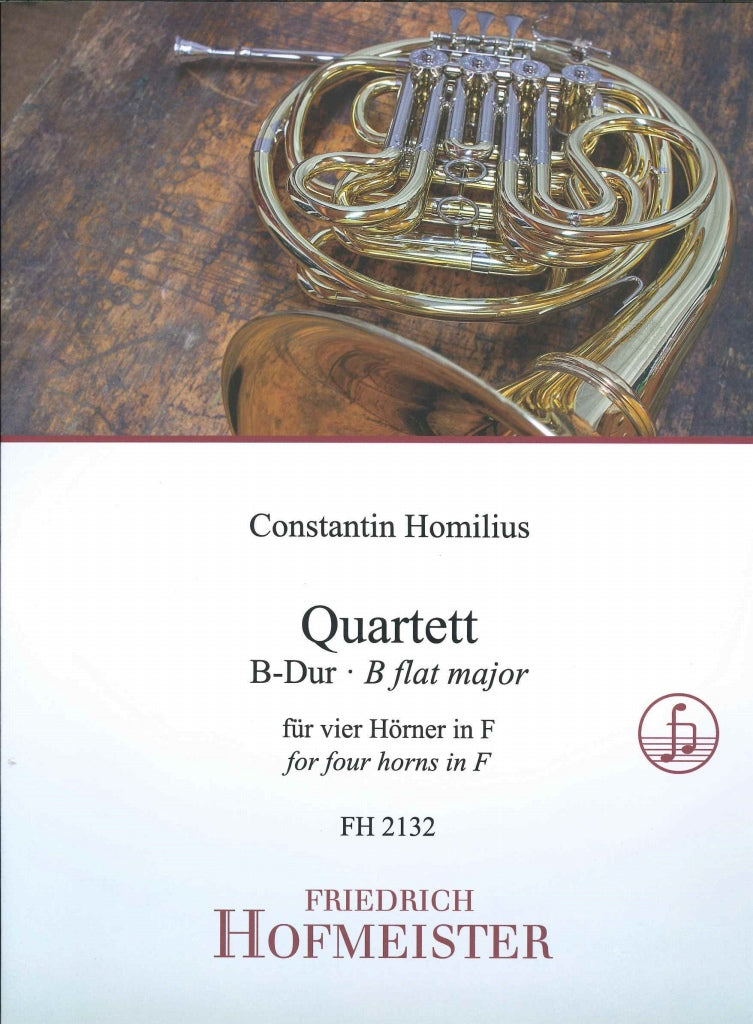 Homilius, Quartet op. 38 in Bb (Parts) (Hofmeister)