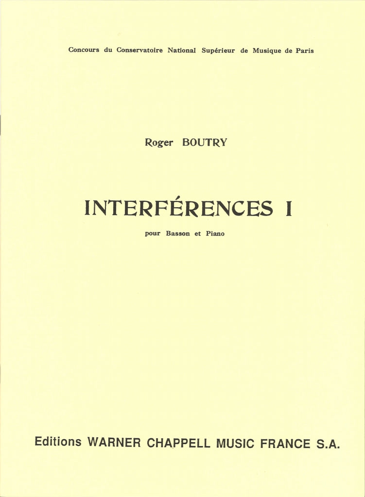 Boutry, Interferences 1 (Warner Chappell France)