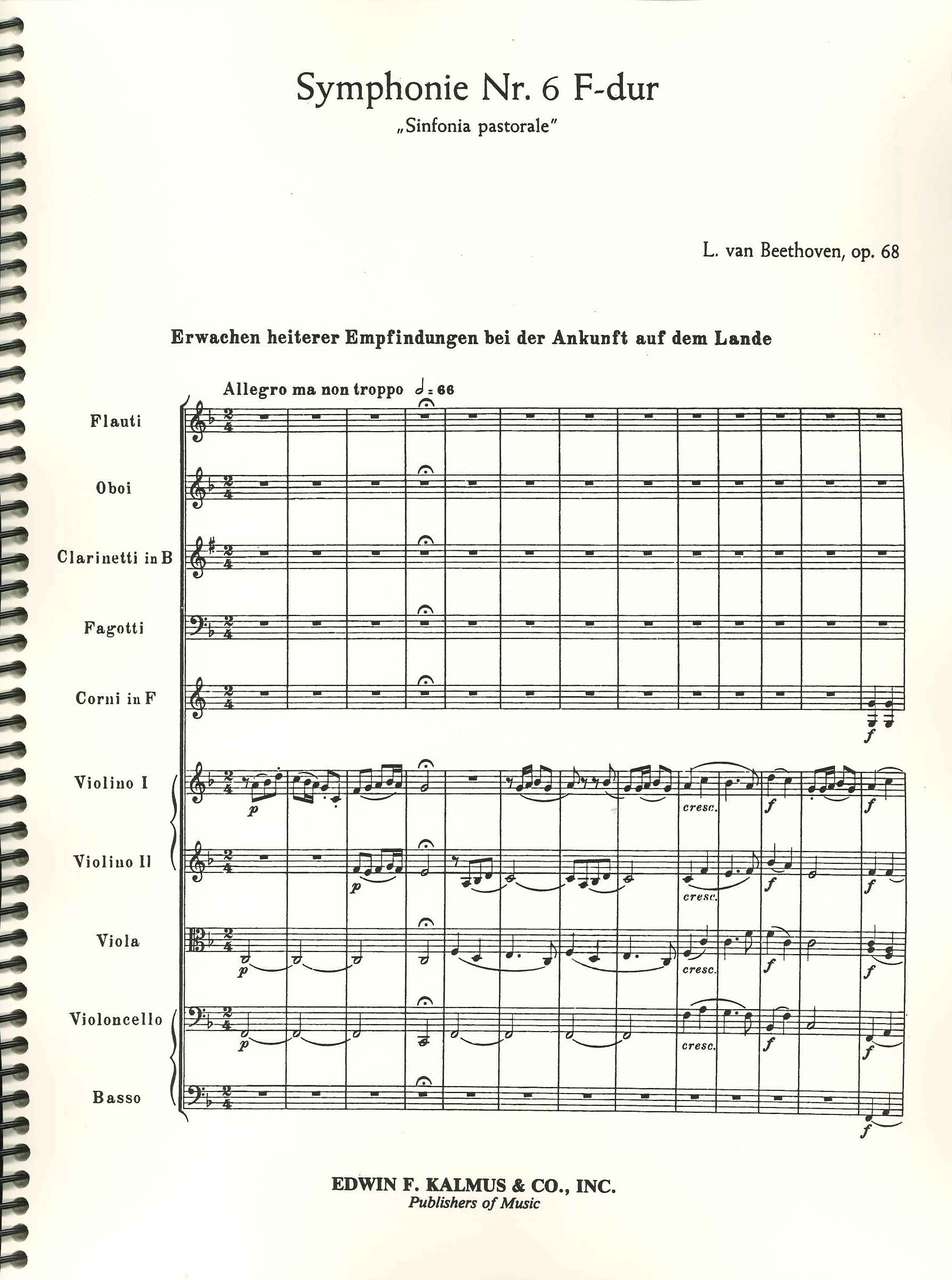 Beethoven, Symphony No. 6 Full Score (E.F.Kalmus)