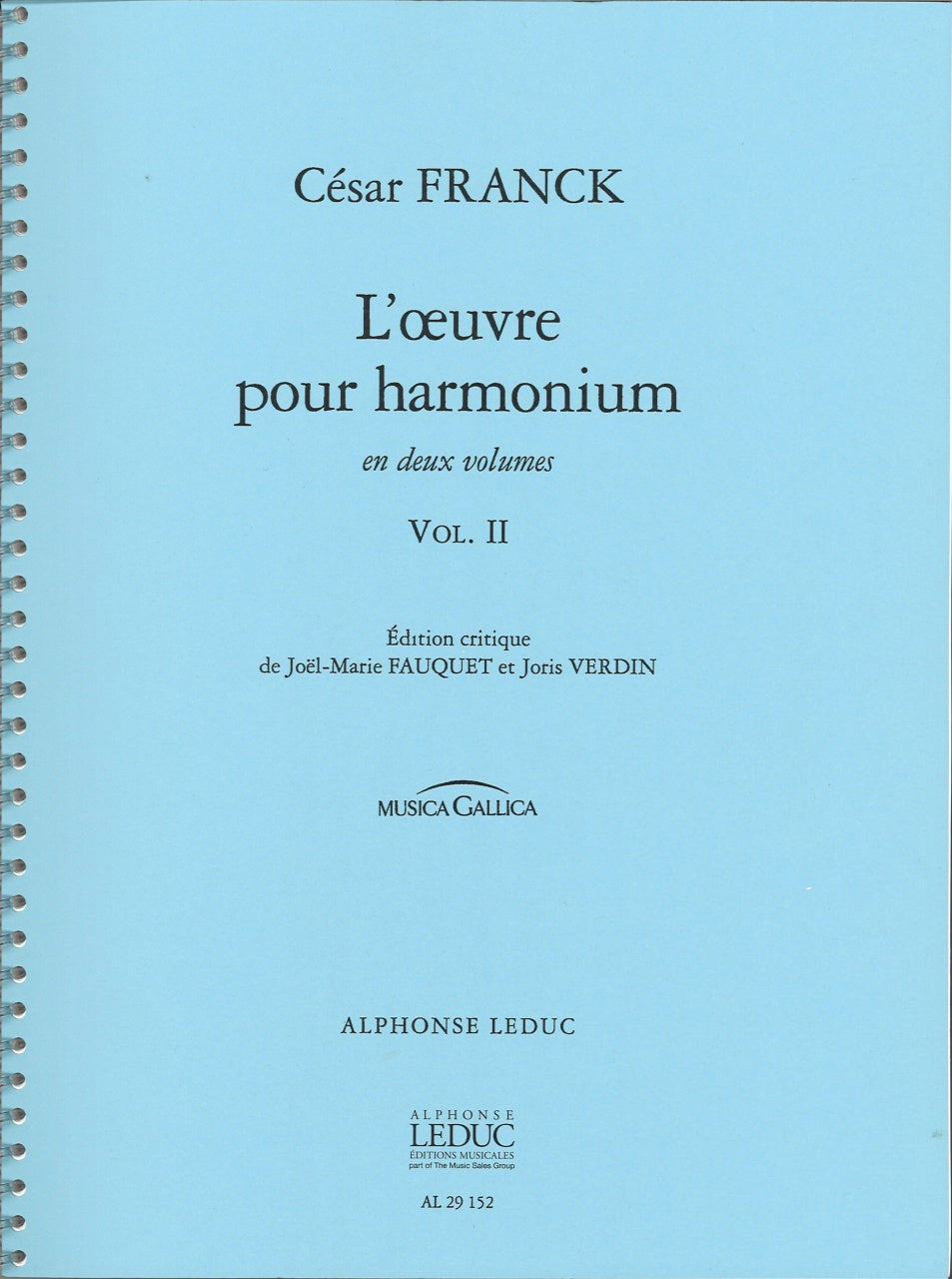 Franck, L'Oeuvre pour harmonium 2 (Leduc)